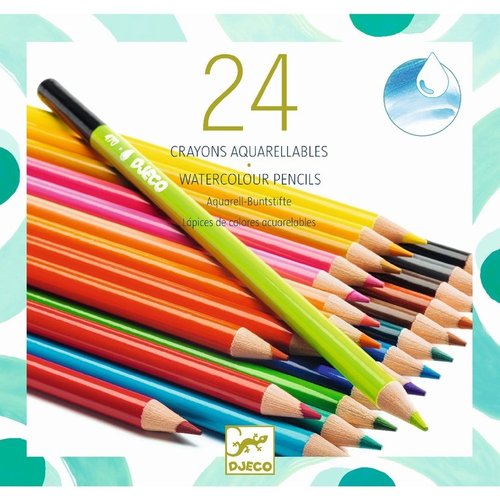 24 watercolour pencils by Djeco