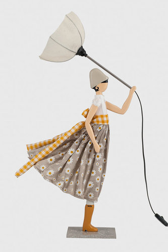 Tischlampe Lampe Frau mit Schirm Margarita von Skitso