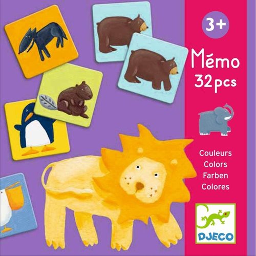 Memory Colourful animals from Djeco