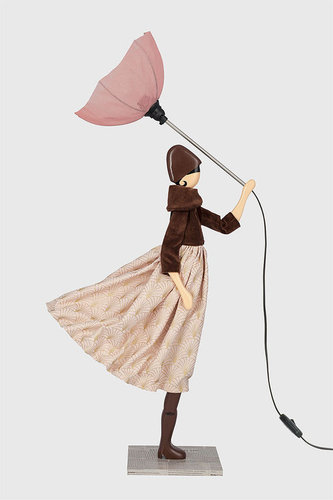 Table Lamp Woman with Shade Sia by Skitso