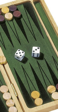 Backgammon im Klappkasten von Goki
