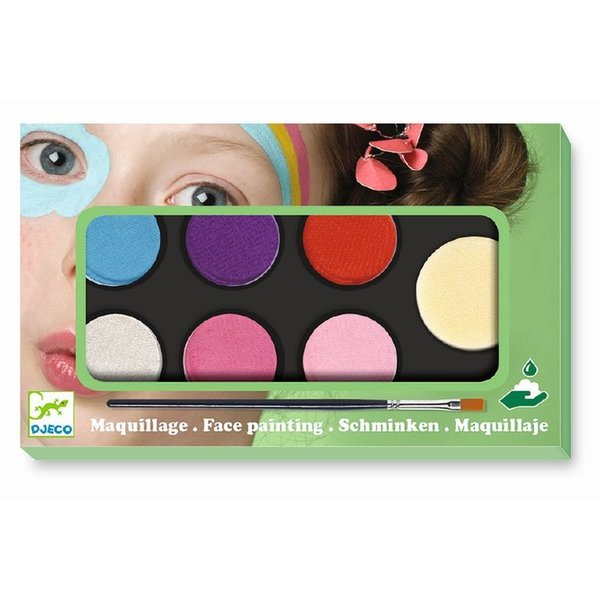 Kinderschminken: Palette 6 Farben - Sweet von Djeco
