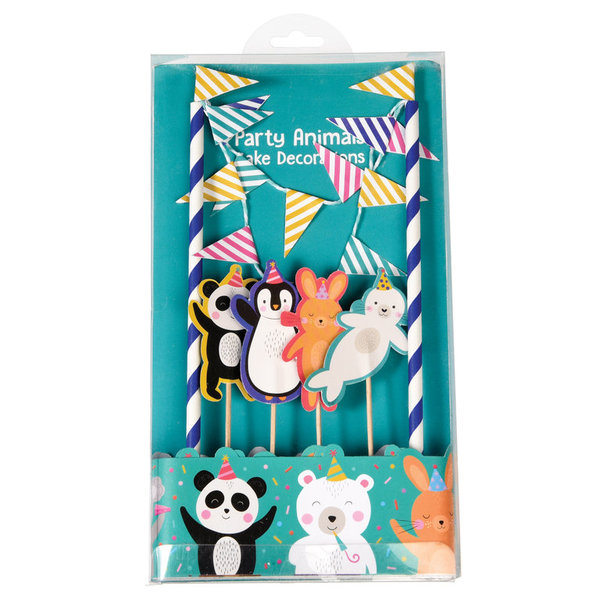 cake bunting party animals