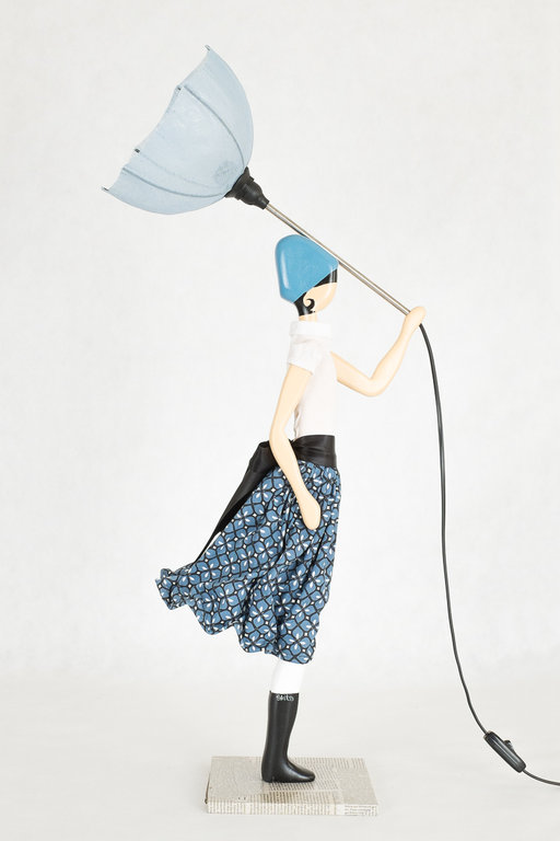 Table Lamp Woman with Shade Cecilia by Skitso