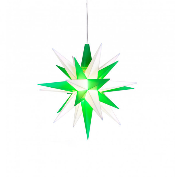 Herrnhuter christmas star green-white