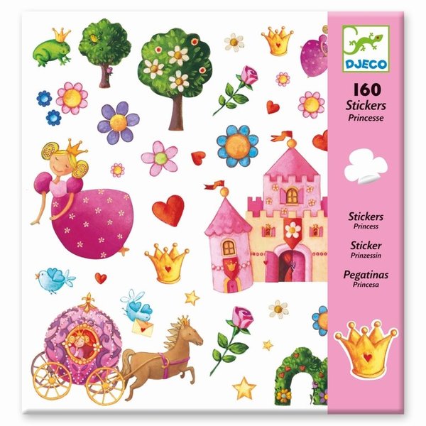 160 Sticker Prinzessinnen von Djeco