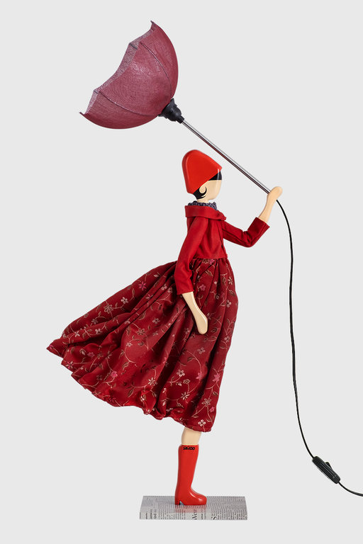 Tischlampe Lampe Frau mit Schirm Lucretia von Skitso